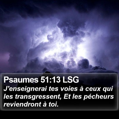 Psaumes 51:13 LSG Bible Verse Image