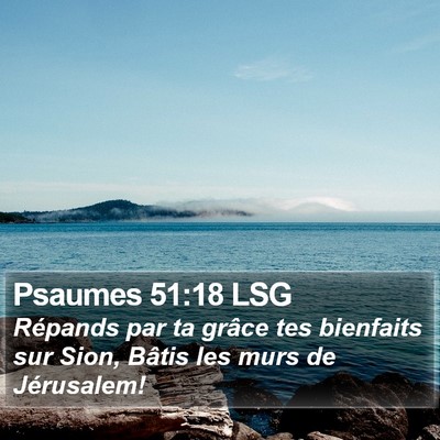 Psaumes 51:18 LSG Bible Verse Image
