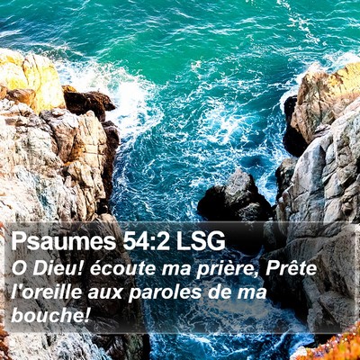 Psaumes 54:2 LSG Bible Verse Image