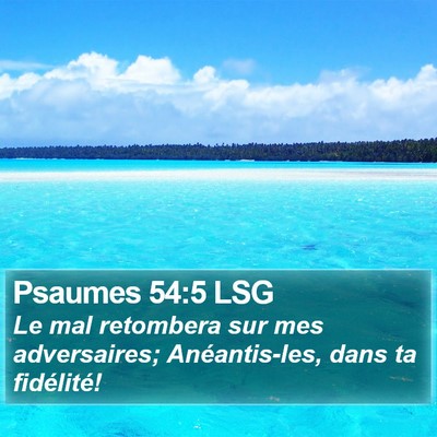 Psaumes 54:5 LSG Bible Verse Image