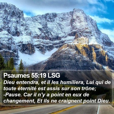 Psaumes 55:19 LSG Bible Verse Image