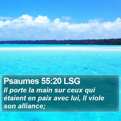 Psaumes 55:20 LSG Bible Verse Image