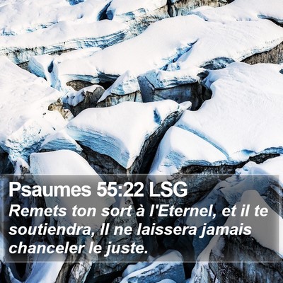 Psaumes 55:22 LSG Bible Verse Image