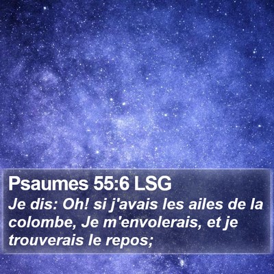 Psaumes 55:6 LSG Bible Verse Image