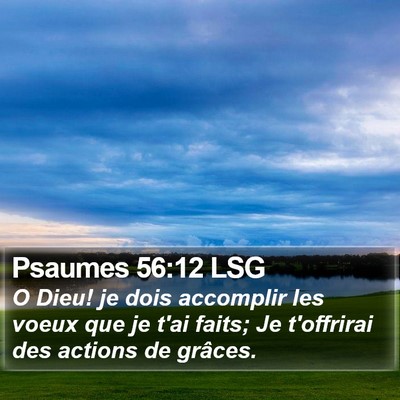 Psaumes 56:12 LSG Bible Verse Image