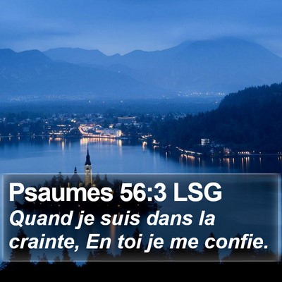 Psaumes 56:3 LSG Bible Verse Image