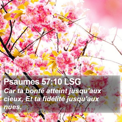 Psaumes 57:10 LSG Bible Verse Image