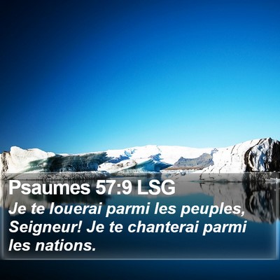Psaumes 57:9 LSG Bible Verse Image