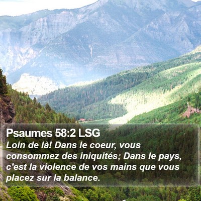 Psaumes 58:2 LSG Bible Verse Image