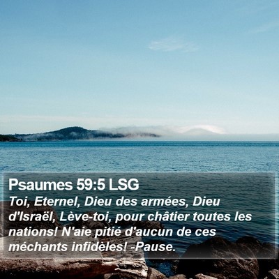Psaumes 59:5 LSG Bible Verse Image