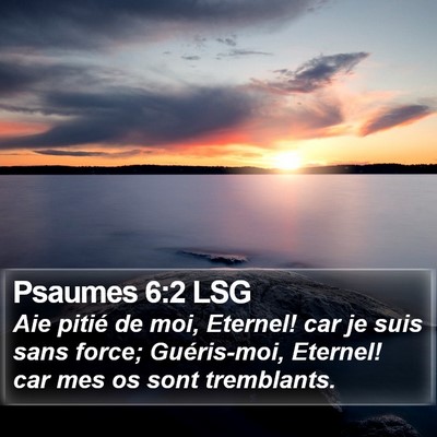Psaumes 6:2 LSG Bible Verse Image