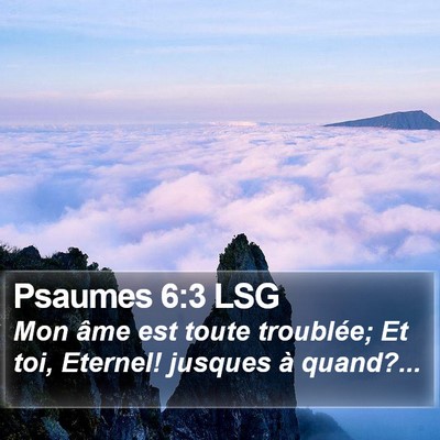 Psaumes 6:3 LSG Bible Verse Image