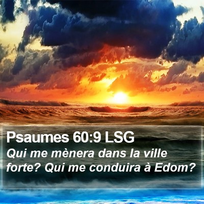 Psaumes 60:9 LSG Bible Verse Image