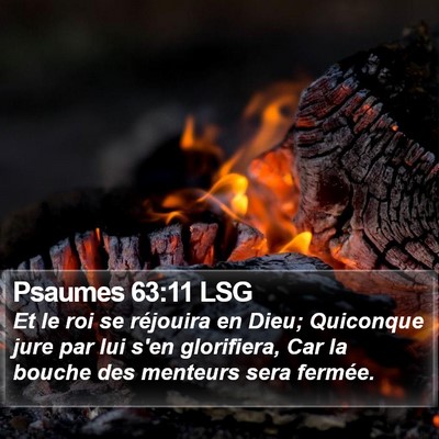 Psaumes 63:11 LSG Bible Verse Image