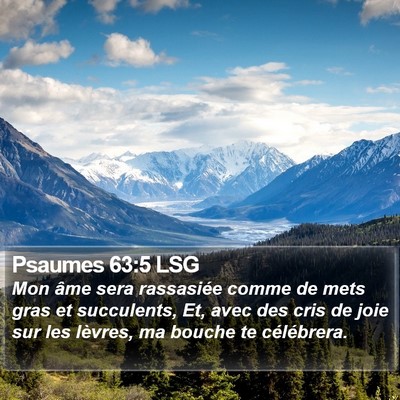 Psaumes 63:5 LSG Bible Verse Image