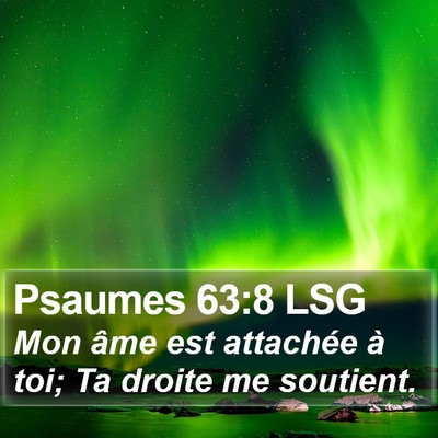 Psaumes 63:8 LSG Bible Verse Image