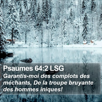 Psaumes 64:2 LSG Bible Verse Image