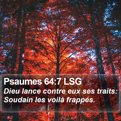 Psaumes 64:7 LSG Bible Verse Image