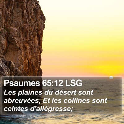 Psaumes 65:12 LSG Bible Verse Image