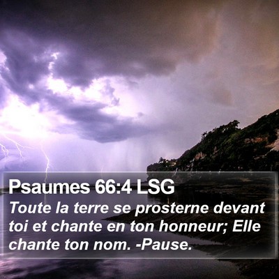Psaumes 66:4 LSG Bible Verse Image
