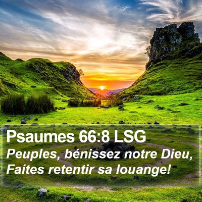 Psaumes 66:8 LSG Bible Verse Image