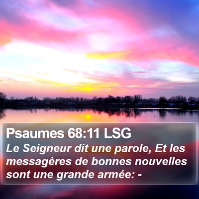 Psaumes 68:11 LSG Bible Verse Image