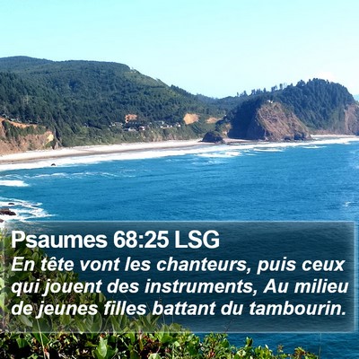 Psaumes 68:25 LSG Bible Verse Image