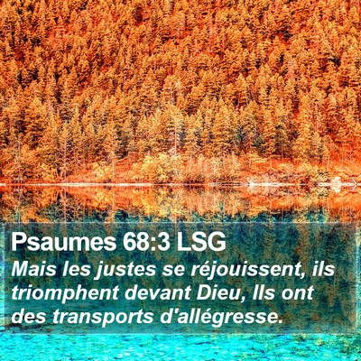 Psaumes 68:3 LSG Bible Verse Image