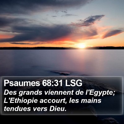 Psaumes 68:31 LSG Bible Verse Image