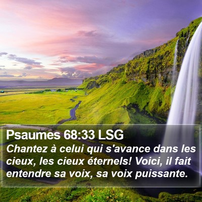 Psaumes 68:33 LSG Bible Verse Image