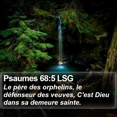 Psaumes 68:5 LSG Bible Verse Image