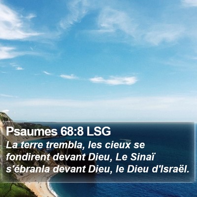 Psaumes 68:8 LSG Bible Verse Image