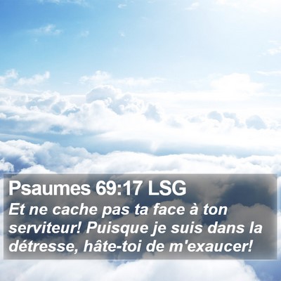 Psaumes 69:17 LSG Bible Verse Image