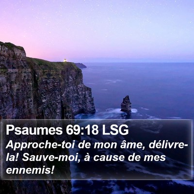 Psaumes 69:18 LSG Bible Verse Image