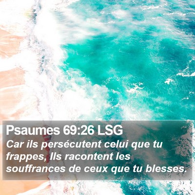 Psaumes 69:26 LSG Bible Verse Image