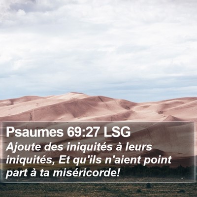 Psaumes 69:27 LSG Bible Verse Image