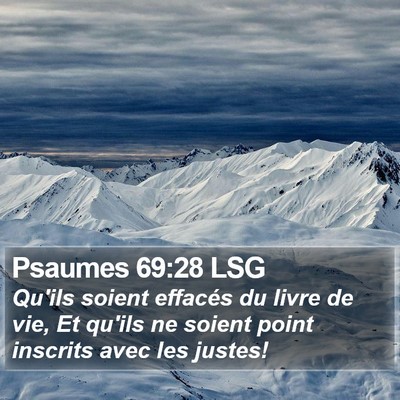 Psaumes 69:28 LSG Bible Verse Image