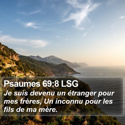 Psaumes 69:8 LSG Bible Verse Image
