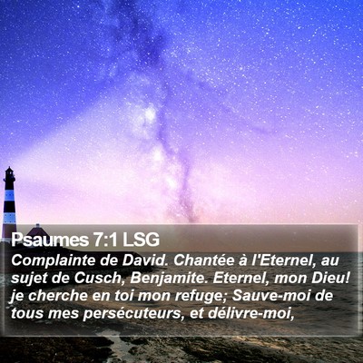 Psaumes 7:1 LSG Bible Verse Image