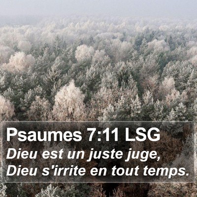 Psaumes 7:11 LSG Bible Verse Image
