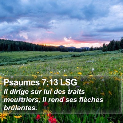 Psaumes 7:13 LSG Bible Verse Image