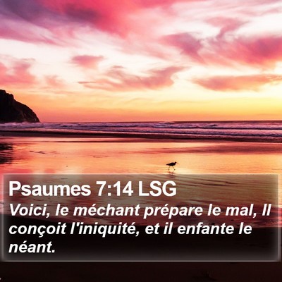 Psaumes 7:14 LSG Bible Verse Image
