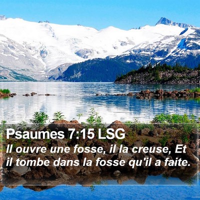 Psaumes 7:15 LSG Bible Verse Image