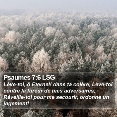 Psaumes 7:6 LSG Bible Verse Image