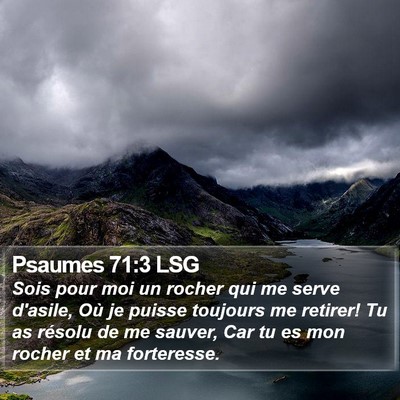 Psaumes 71:3 LSG Bible Verse Image