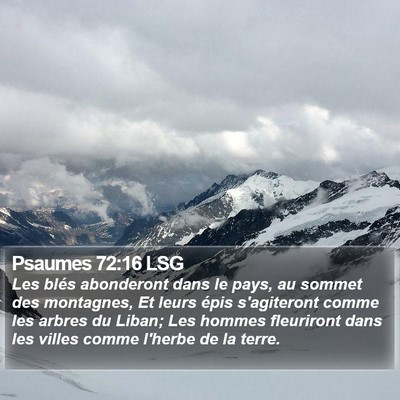 Psaumes 72:16 LSG Bible Verse Image