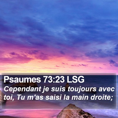 Psaumes 73:23 LSG Bible Verse Image