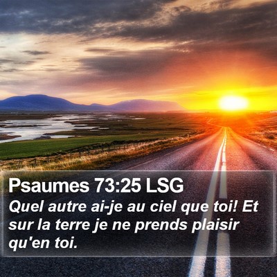 Psaumes 73:25 LSG Bible Verse Image