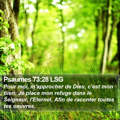 Psaumes 73:28 LSG Bible Verse Image