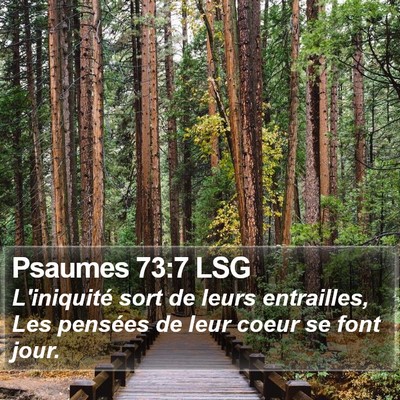 Psaumes 73:7 LSG Bible Verse Image